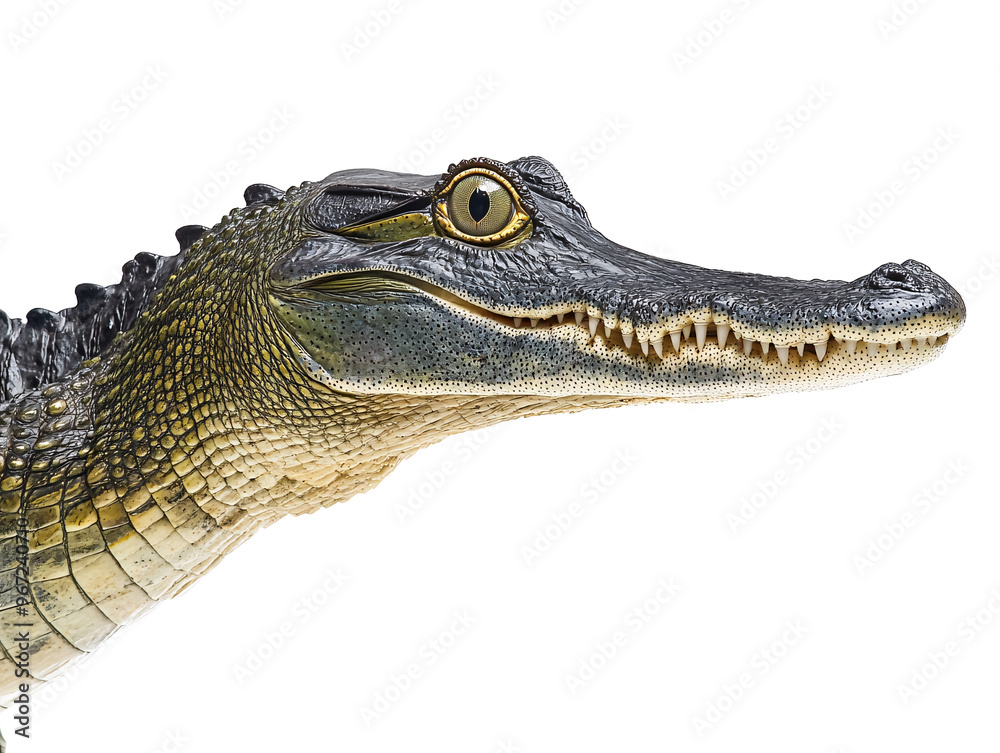 Obraz premium a close up of a crocodile