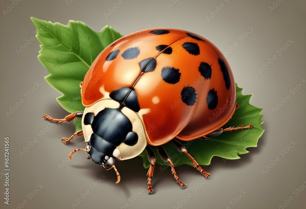 Ladybugs with red and black spots Ladybugs with red and black spots