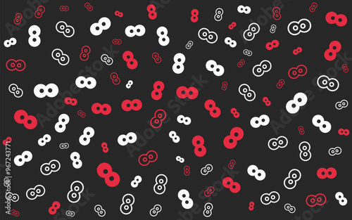 Boxing Day memphis pattern Abstract background
