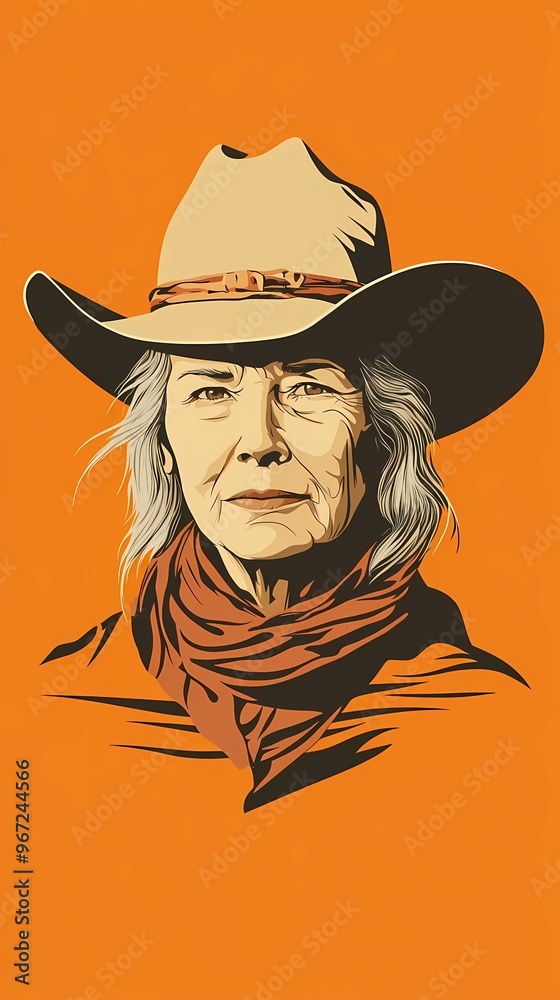 background image of a cowboy woman, western illustration style, western. background image of a cowboy woman, western illustration style, western.