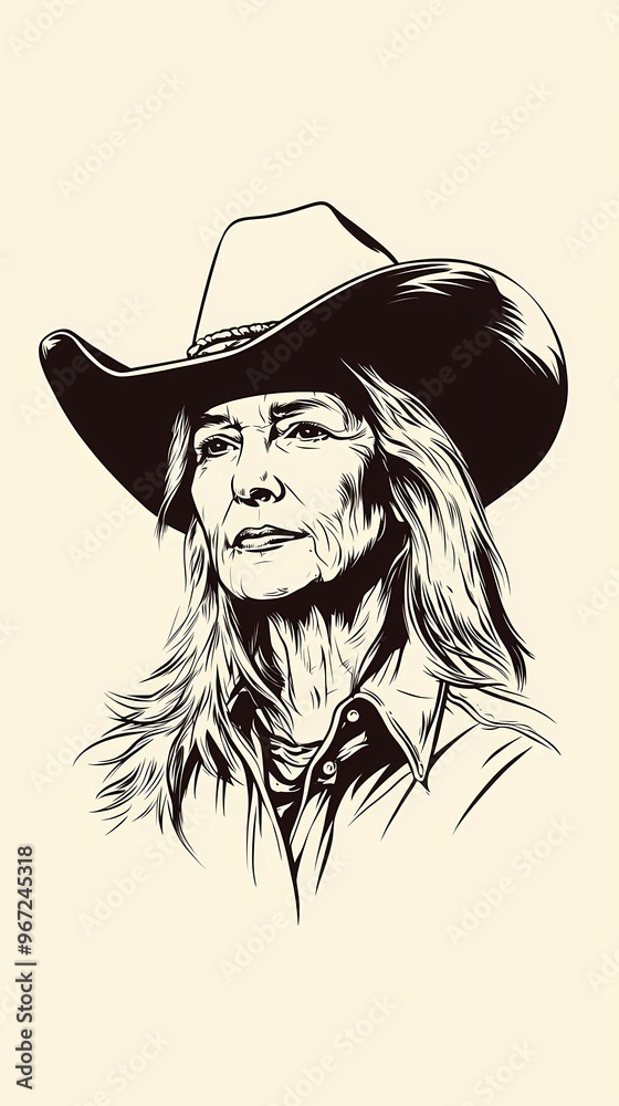 background image of a cowboy woman, western illustration style, western. background image of a cowboy woman, western illustration style, western.