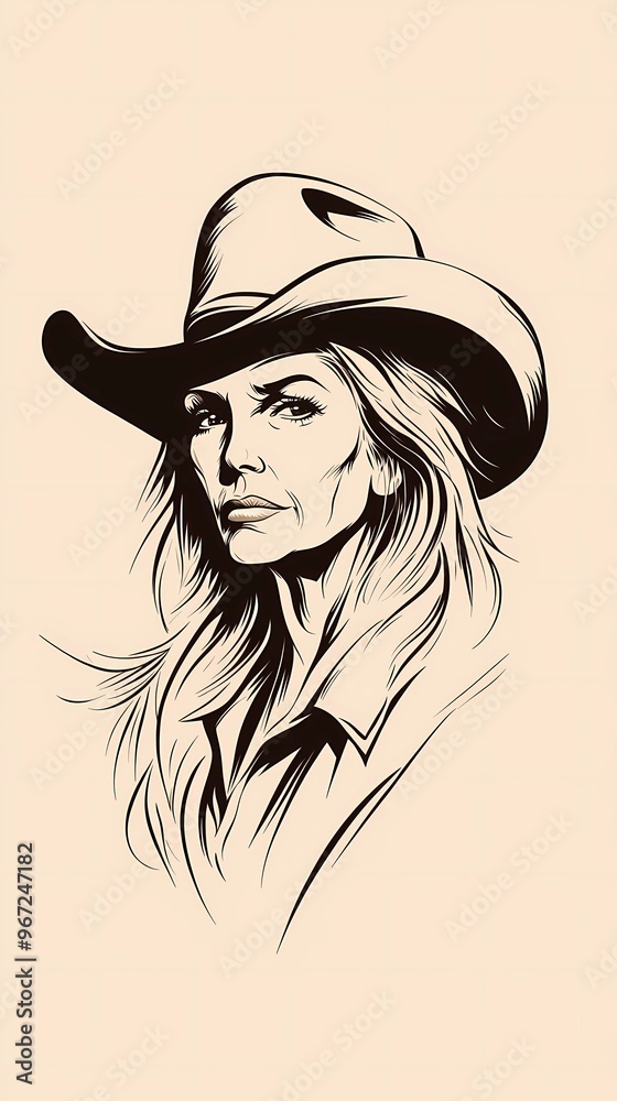background image of a cowboy woman, western illustration style, western. background image of a cowboy woman, western illustration style, western.
