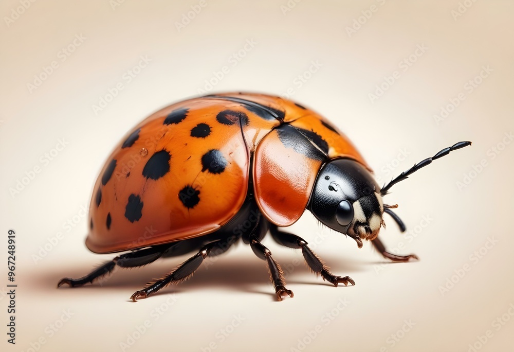 Ladybugs with red and black spots Ladybugs with red and black spots