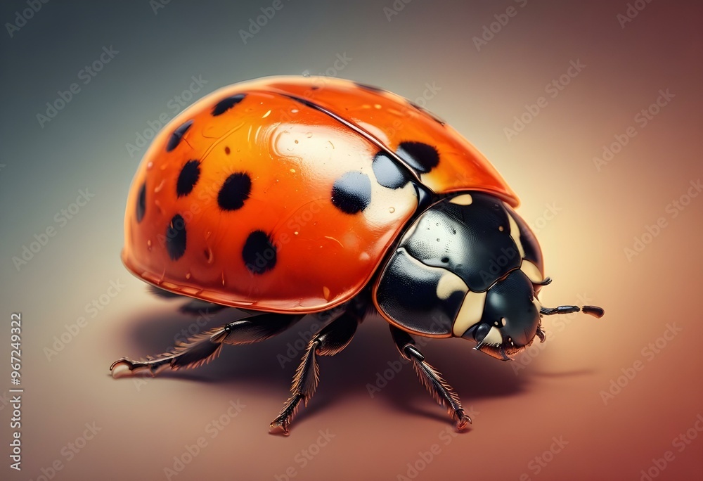 Ladybugs with red and black spots Ladybugs with red and black spots