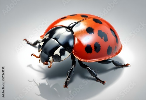 Ladybugs with red and black spots