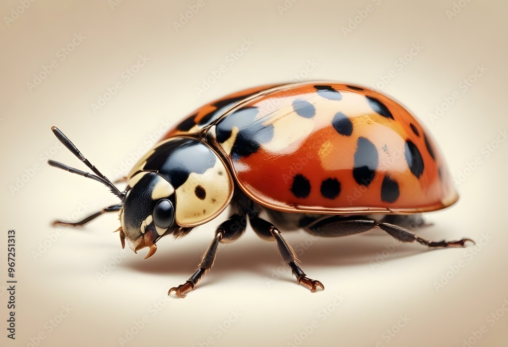 Ladybugs with red and black spots Ladybugs with red and black spots
