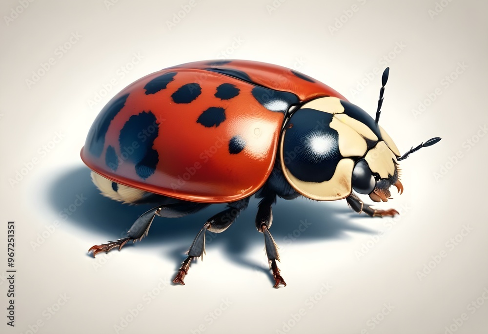 Ladybugs with red and black spots Ladybugs with red and black spots