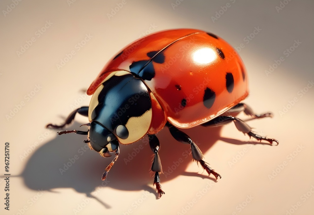 Ladybugs with red and black spots Ladybugs with red and black spots