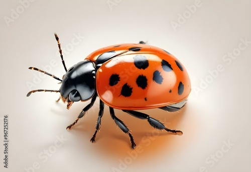 Ladybugs with red and black spots