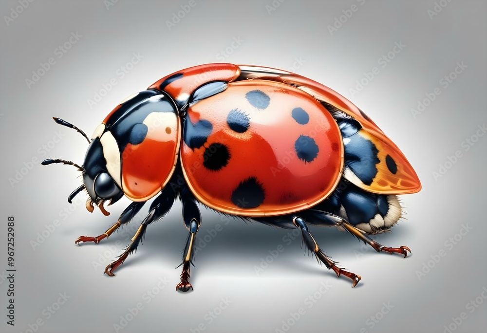 Ladybugs with red and black spots Ladybugs with red and black spots