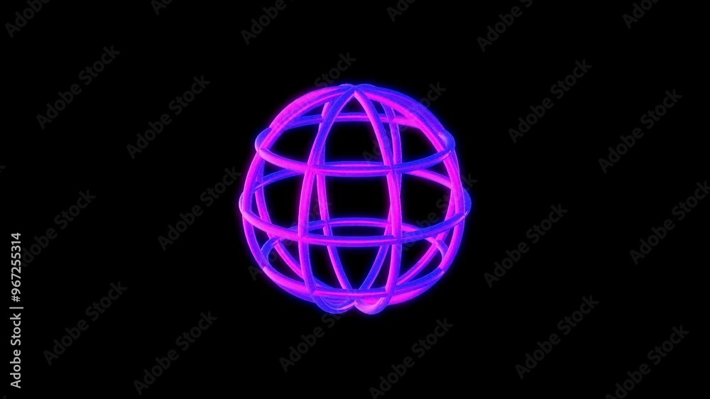 Abstract Shape 3D Animation with y2k color effect Abstract Shape 3D Animation with y2k color effect