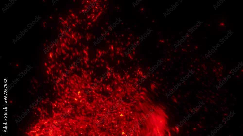 Crocodile crouching out of the water fire.