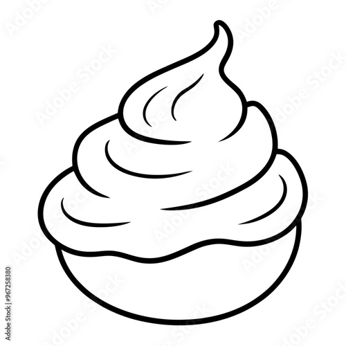 shaving cream outline coloring book page line art illustration digital drawing