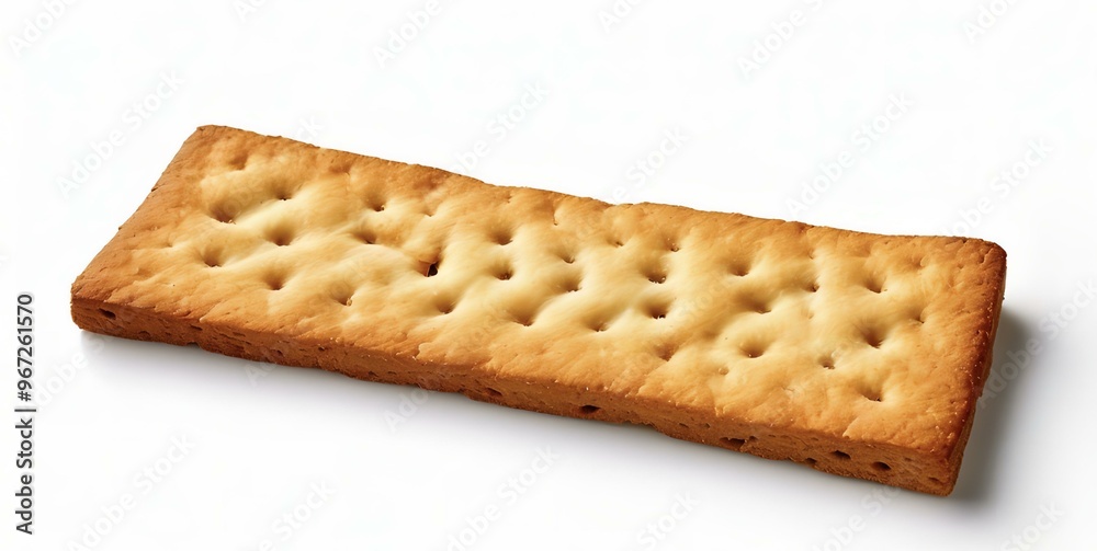 Cracker on a white background Cracker on a white background