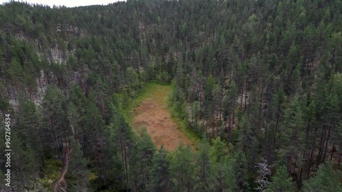 Syvyydenkaivo in Rokua National Park, Finland photo