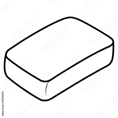 soap outline coloring book page line art illustration digital drawing