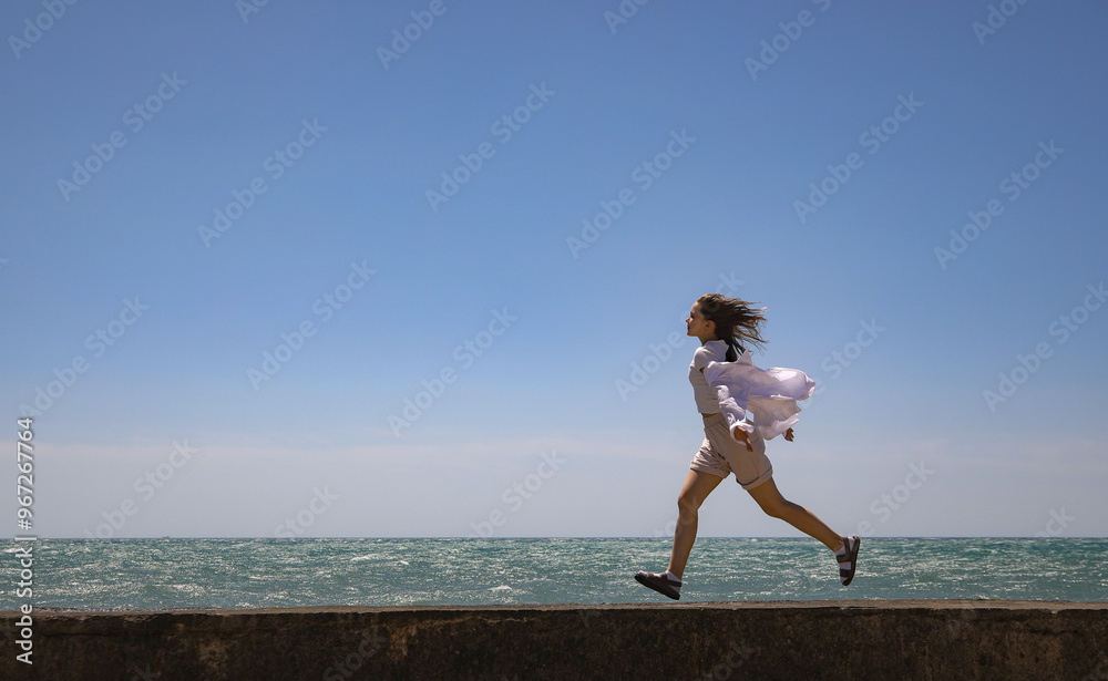 Portrait of a young teenage girl