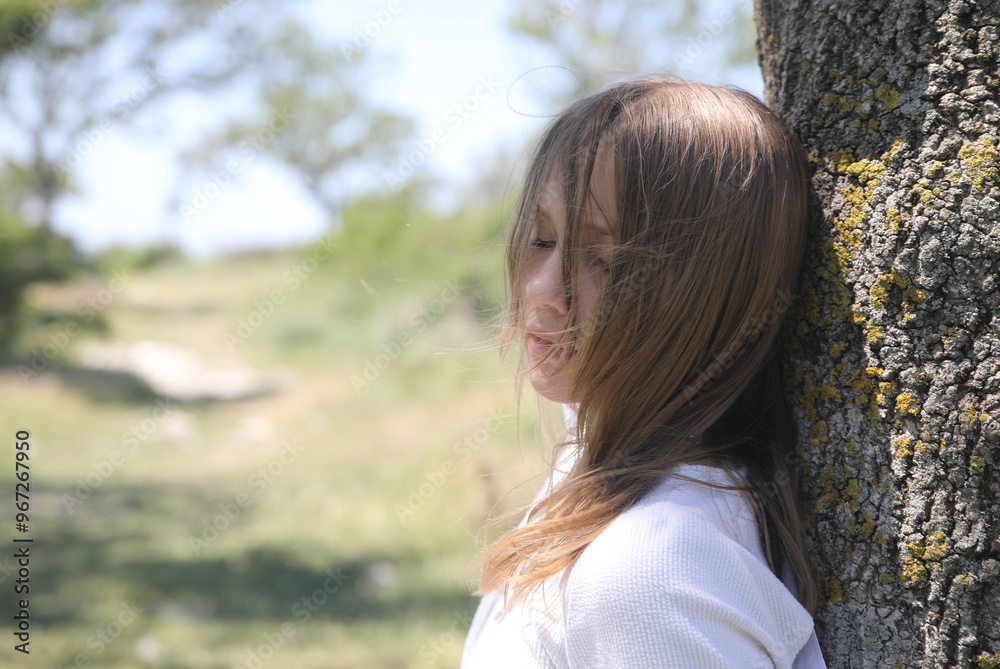 Portrait of a young teenage girl