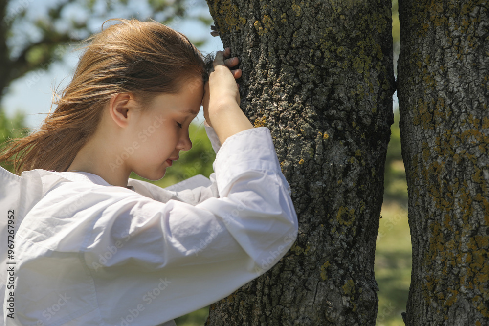 Portrait of a young teenage girl