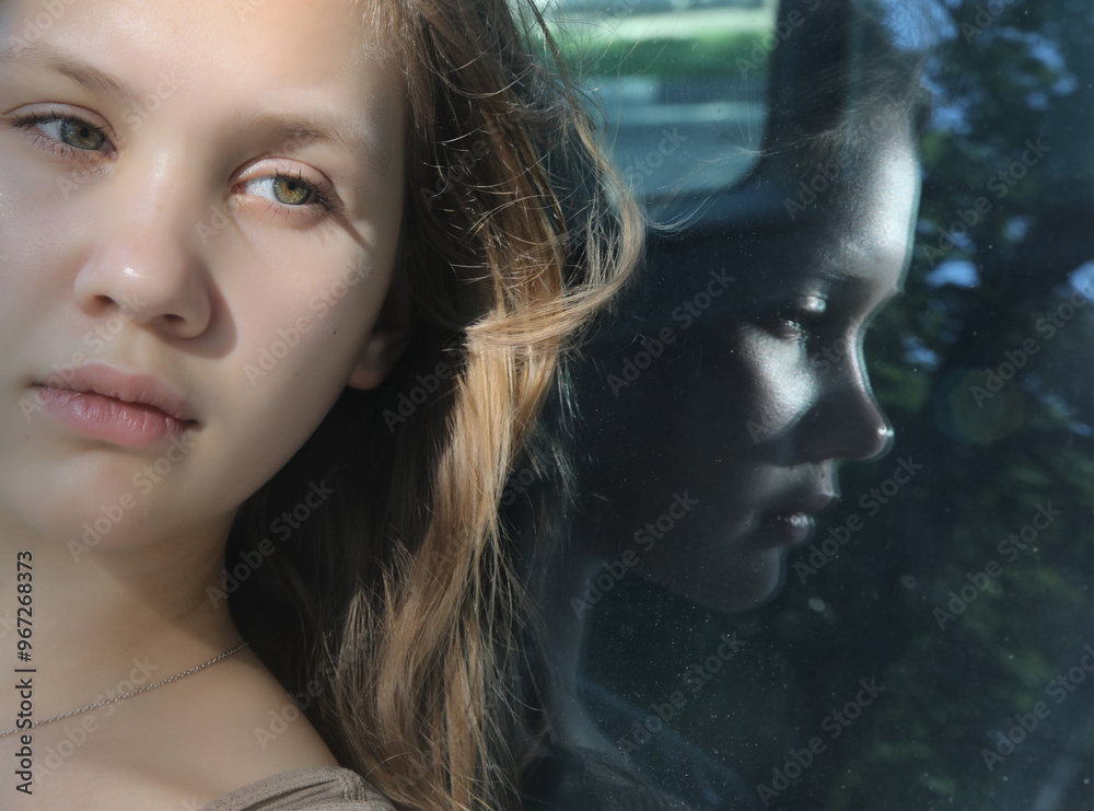 Portrait of a young teenage girl