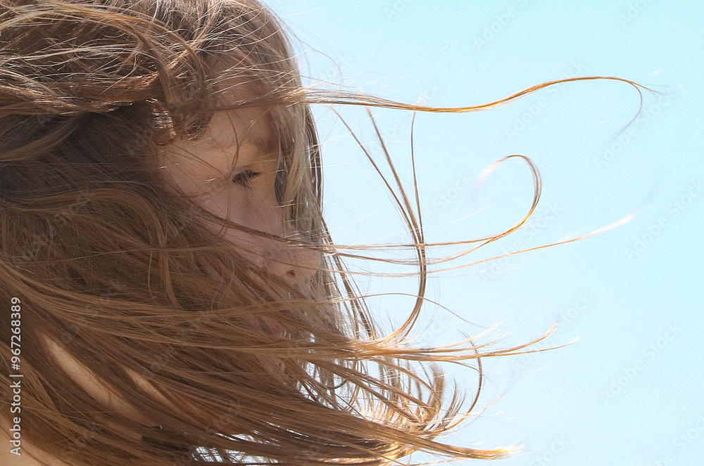 Portrait of a young teenage girl