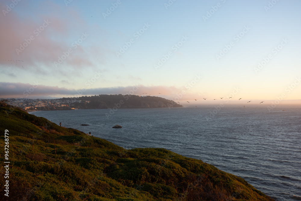 San Francisco Bay Area in the evening light San Francisco Bay Area in the evening light