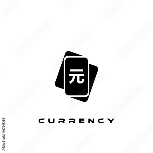 Combination of card icon design and currency symbols