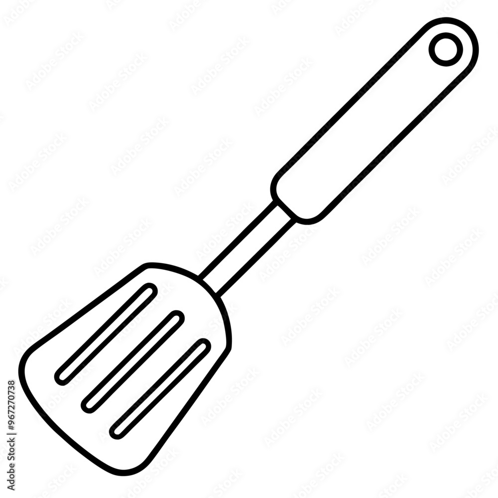 spatula outline coloring book page line art illustration digital drawing spatula outline coloring book page line art illustration digital drawing