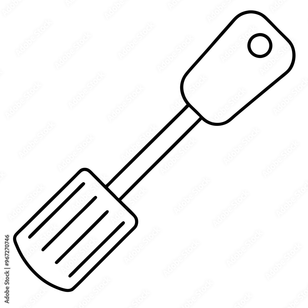 spatula outline coloring book page line art illustration digital drawing spatula outline coloring book page line art illustration digital drawing