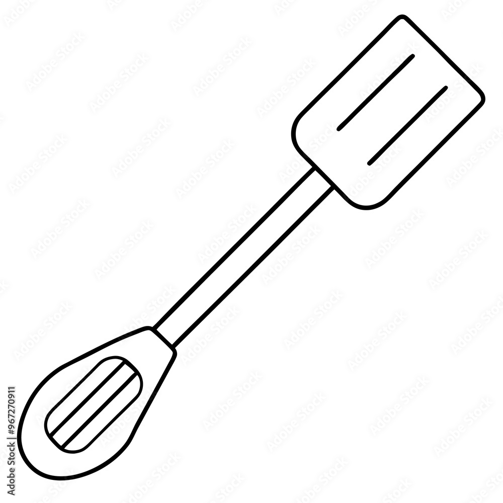 spatula outline coloring book page line art illustration digital drawing spatula outline coloring book page line art illustration digital drawing