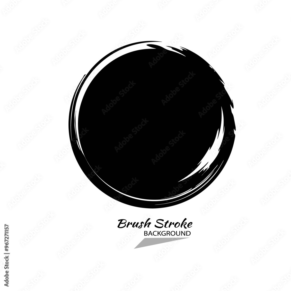 black and white circle brush 