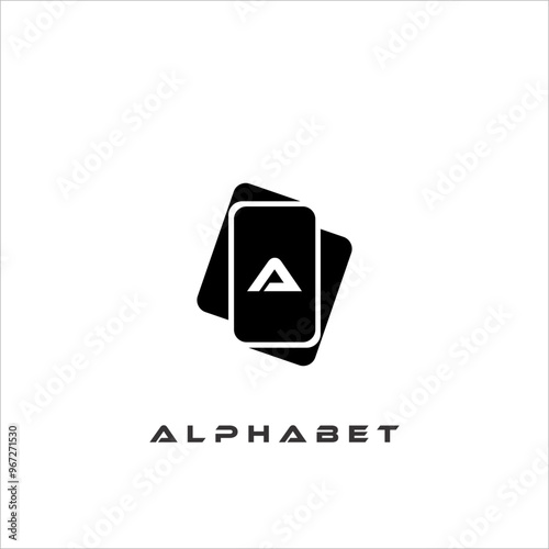Combination of card icons and alphabets