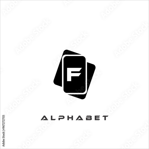 Combination of card icons and alphabets