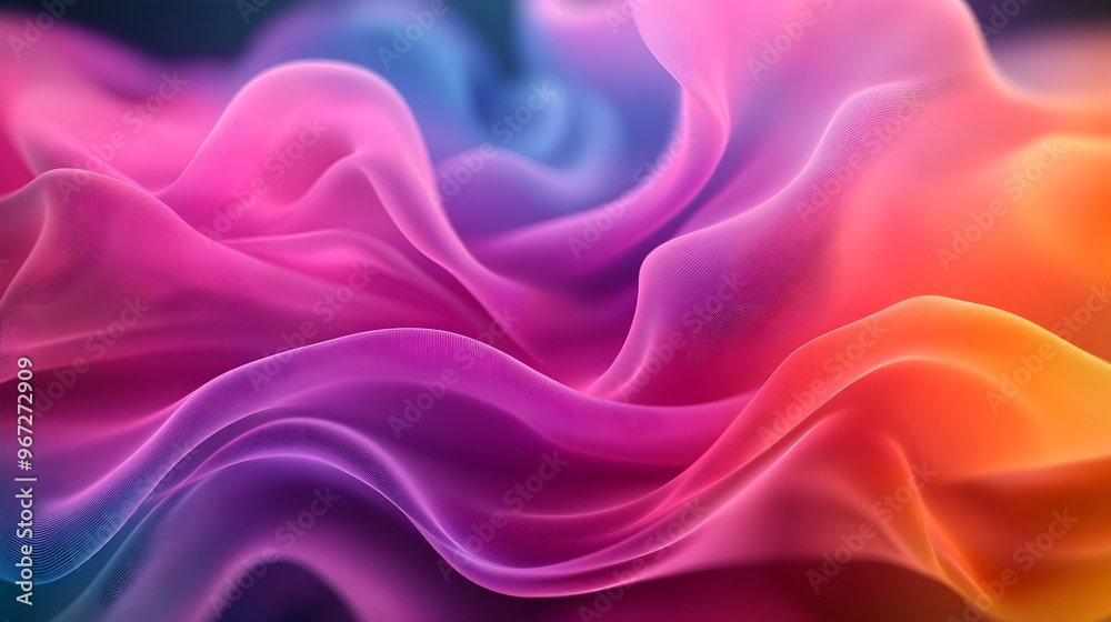 Gentle curves, vibrant color palette, fluid abstract design, soft transitions, tech-inspired look Gentle curves, vibrant color palette, fluid abstract design, soft transitions, tech-inspired look