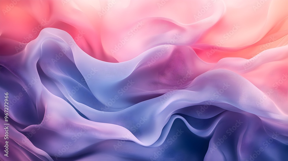 Smooth and flowing abstract forms in a dreamy composition, blending soft pink and purple tones for a calming visual experience Smooth and flowing abstract forms in a dreamy composition, blending soft pink and purple tones for a calming visual experience