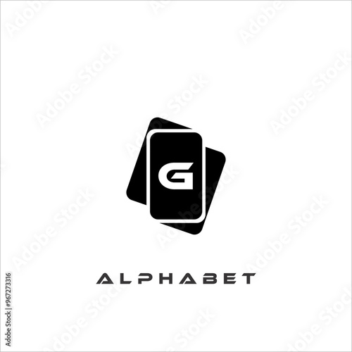 Combination of card icons and alphabets
