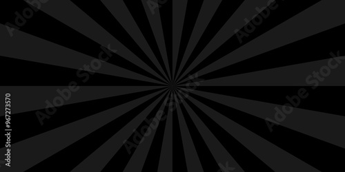Fractal vector backdrop burst retro black and gray sunburst vintage backdrop background. abstract beam flare banner, cartoon, template geometric creative design.	
