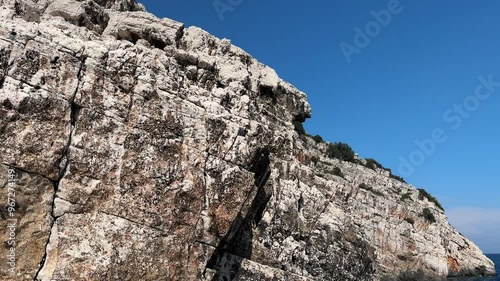 Lastovo cliffs, famous part of Lastovo island in Croatia photo