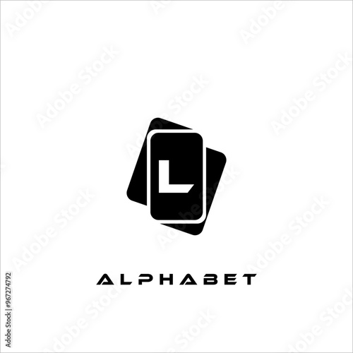 Combination of card icons and alphabets