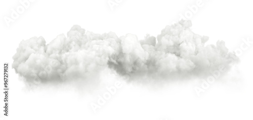 Cut out tranquility clouds heavenly isolate on transparent backgrounds 3d rendering png