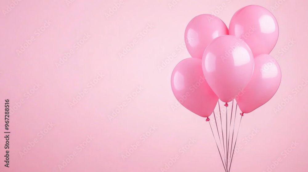 custom made wallpaper toronto digitalPastel pink balloons floating gently against a soft pink backdrop, creating an elegant, serene atmosphere for a special celebration or event