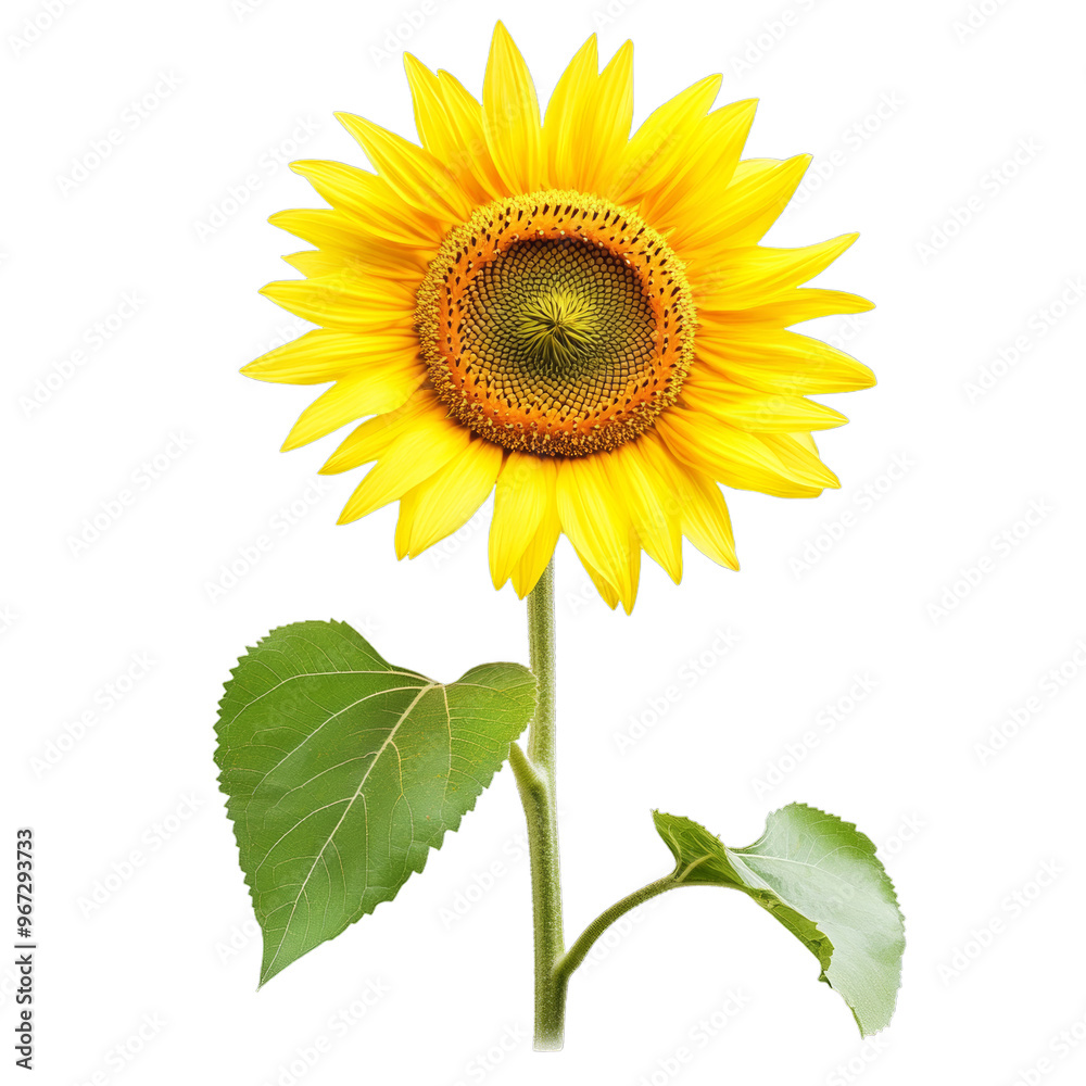 Sunflower isolated on PNG transparent background Sunflower isolated on PNG transparent background