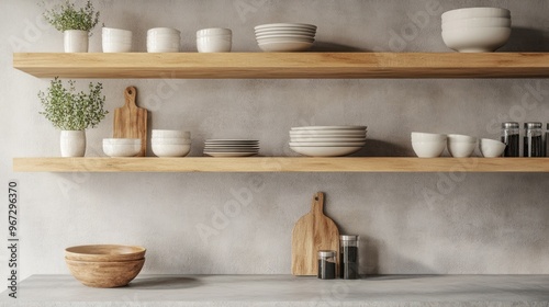 Modern Kitchen Shelf Decor