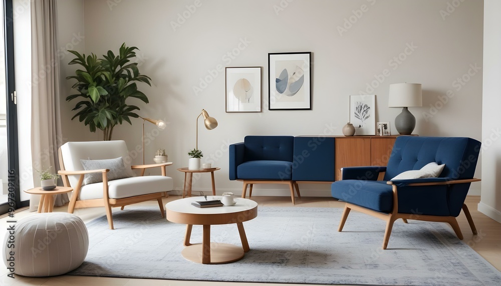 modern living room with table modern living room with table