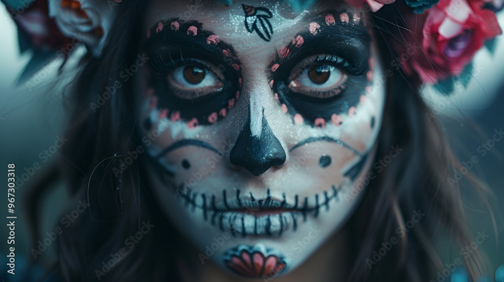 Remembrance And Festivity Woman With Halloween Making Remembrance And Festivity Woman With Halloween Making