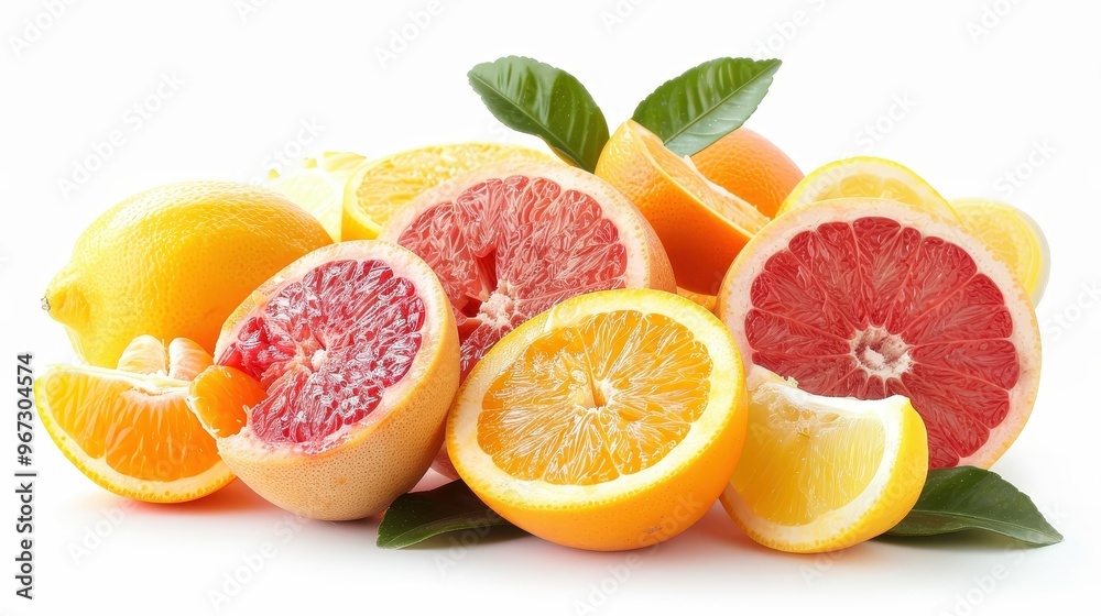 A Vibrant Mix of Grapefruits, Oranges, and Lemons Showcasing Nature's Citrus Essence in a Colorful Spectacle of Freshness A Vibrant Mix of Grapefruits, Oranges, and Lemons Showcasing Nature's Citrus Essence in a Colorful Spectacle of Freshness