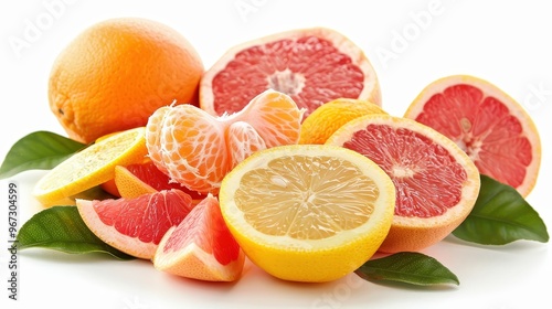 Grapefruits, Oranges, and Lemons Create a Colorful Medley of Flavor and Freshness