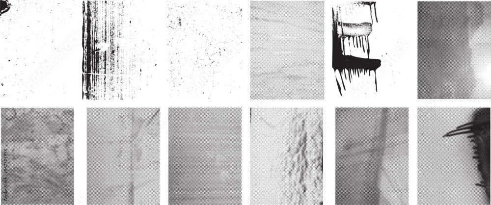 Grunge Backgrounds set. Big collection of vector overlay, distress ...