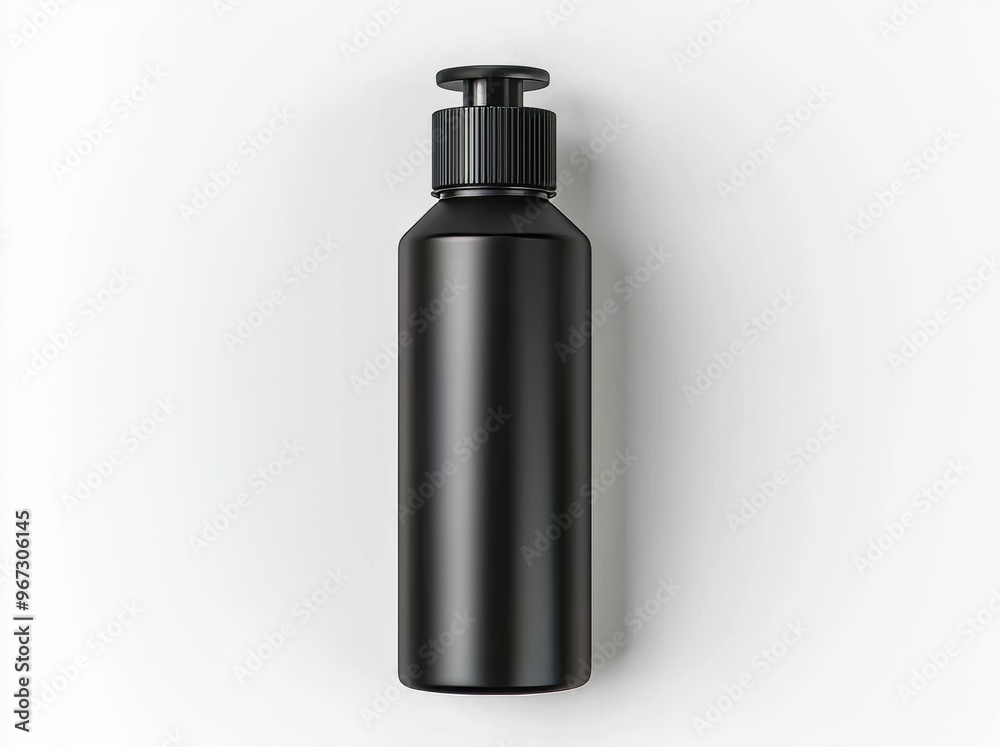 An empty aerosol or splash pack with hairdressing or lacquer spray, isolated, with a clear atomizer can sprayer. 3D illustration of the mock-up. An empty aerosol or splash pack with hairdressing or lacquer spray, isolated, with a clear atomizer can sprayer. 3D illustration of the mock-up.