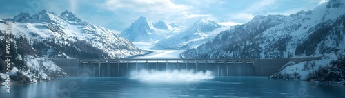 Majestic Glacier Feeding Hy...